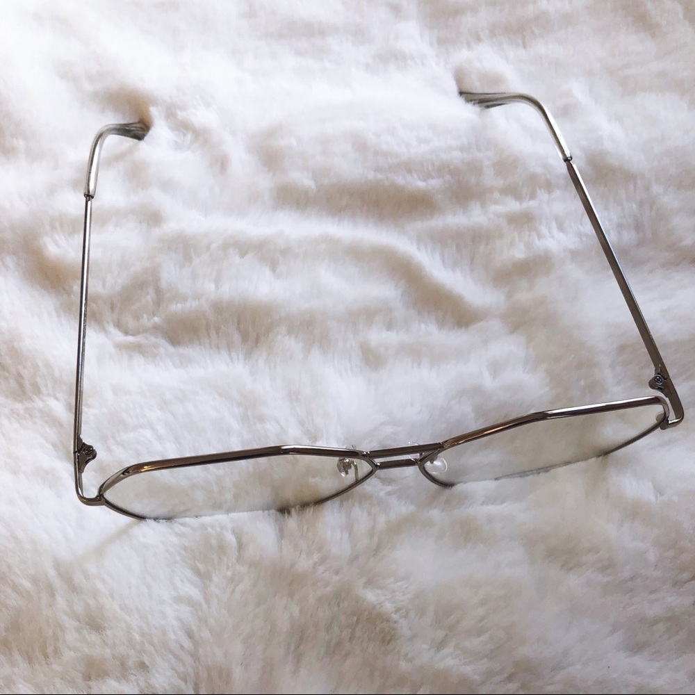 [SB] Peyton Silver Hexagon Clear Sunglasses - Picture 5 of 12